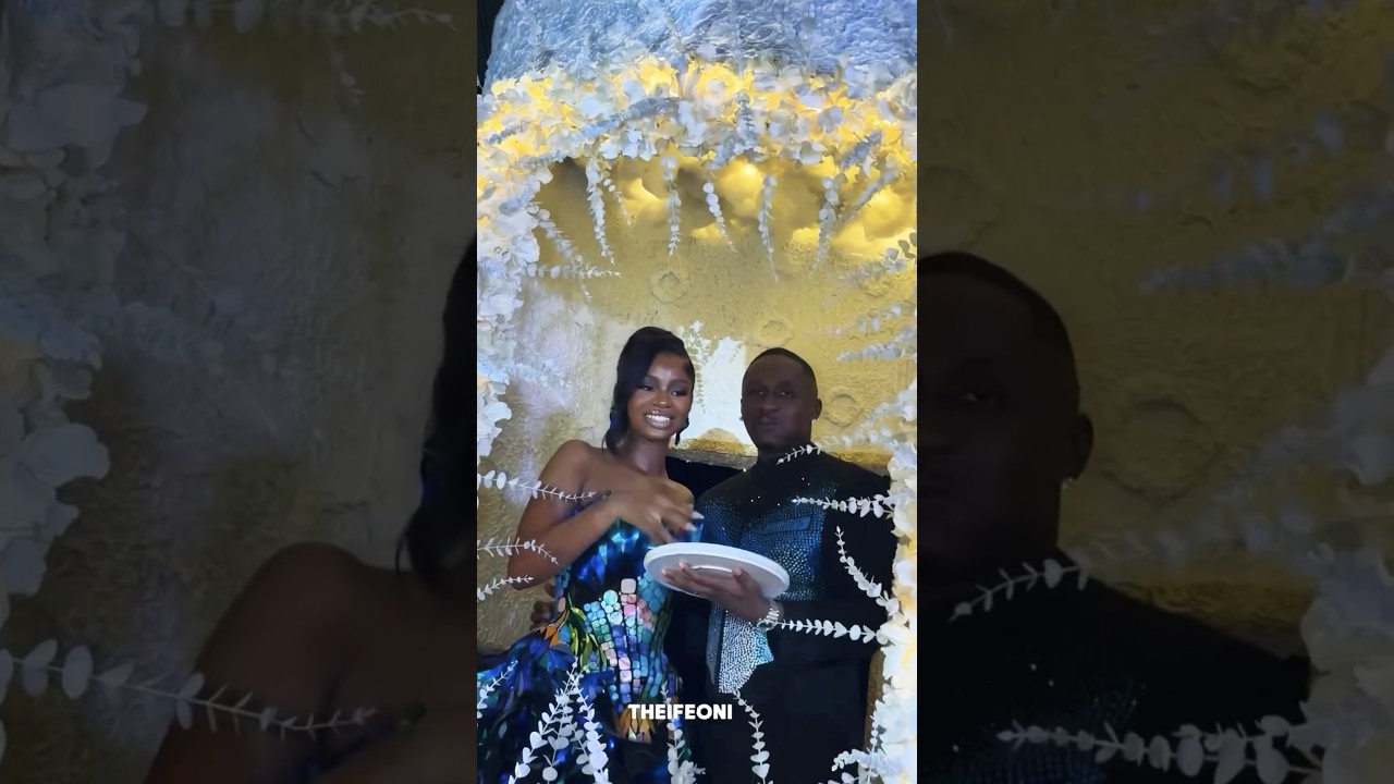 Juma and Priscilla Kiss Inside Their 15ft White Wedding Cake 😍  #JP2025