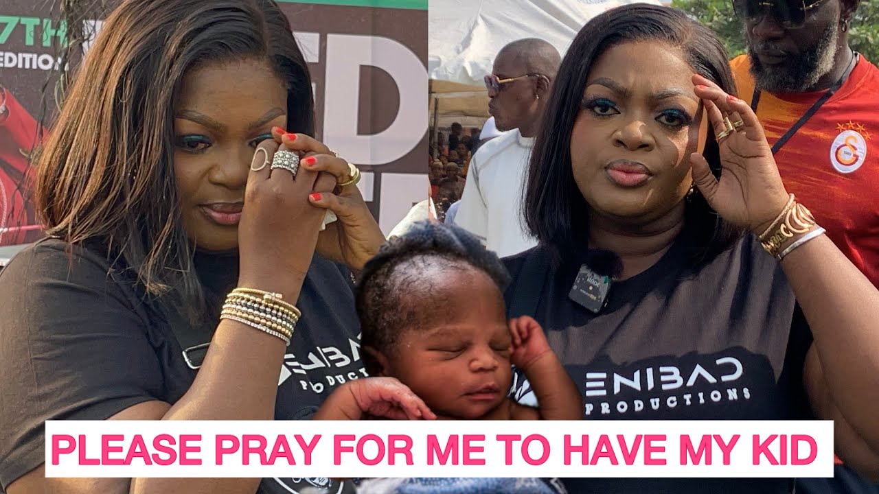 PLEASE PRAY FOR ME TO HAVE CHILDREN! ACTRESS ENIOLA BADMUS BREAK DOWN IN TEARS AT HER FEED THE NEEDY