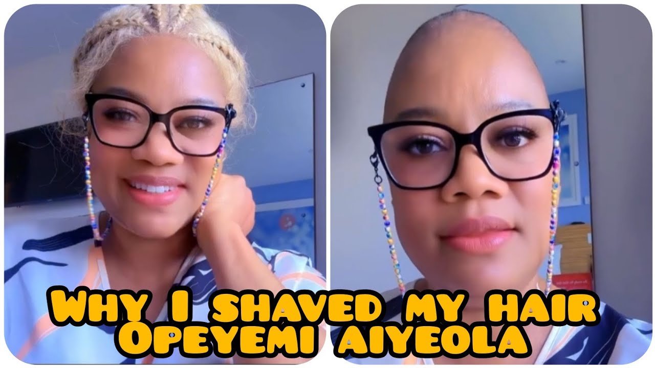 Real reason why I shaved my hair- Beautiful Opeyemi Aiyeola shares with her fans