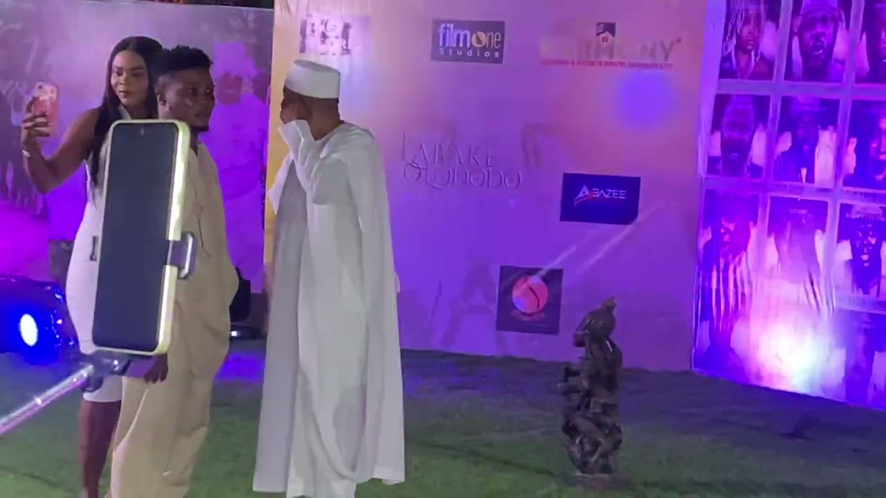 SAHEED BALOGUN WAS PRESENT AT LABAKE OLODODO MOVIE PREMIERE