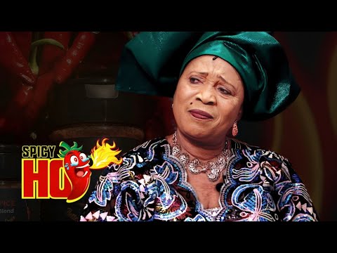 AMINA ELEHA Express Fall Out While Eating Pepper Soup | Spicy Hot