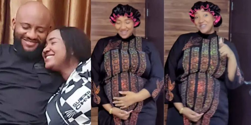 actor yul edochie and his wife judy austin tease each other as they expect 3rd child video 1068x534